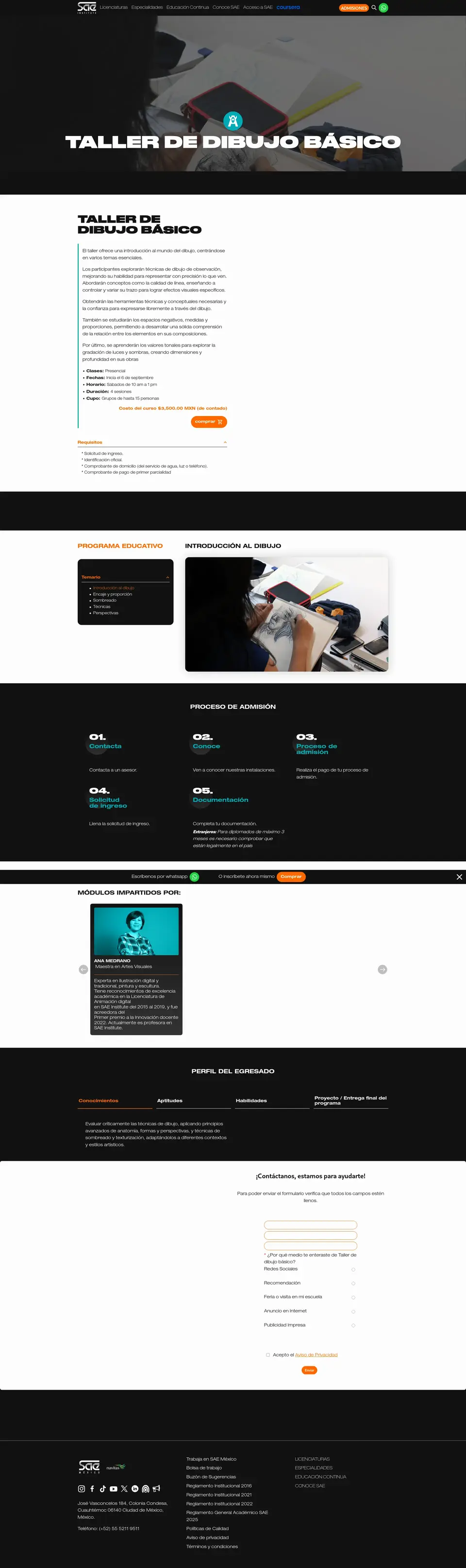 Vista previa de SAE Institute México